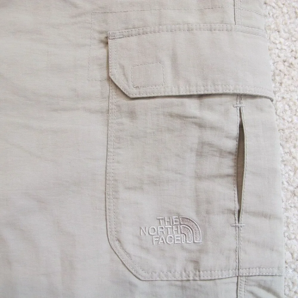 The North Face Nylon Casual‎ Khaki Cargo Shorts Men's Large Beige Outdoor Summer